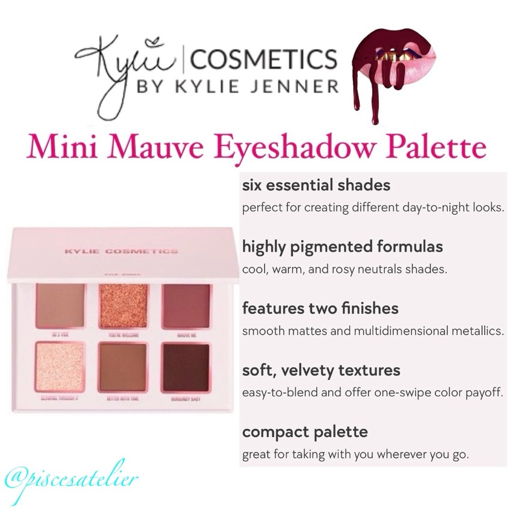 Kyle Cosmetics Mini Mauve Eyeshadow Palette - Picture 3 of 7